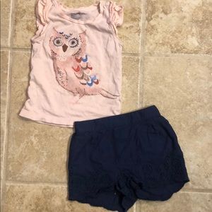 Baby Gap eyelet short set 18-24 months
